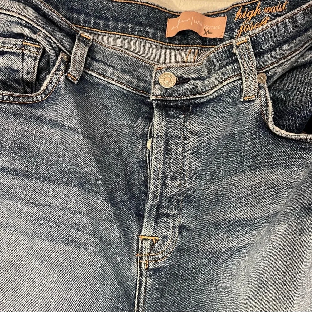 7 FAM For All Mankind Button Fly Classic Blue Women's Jeans Size 32 - Picture 5 of 13